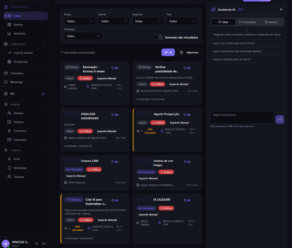 CRM + ERP para Investimentos